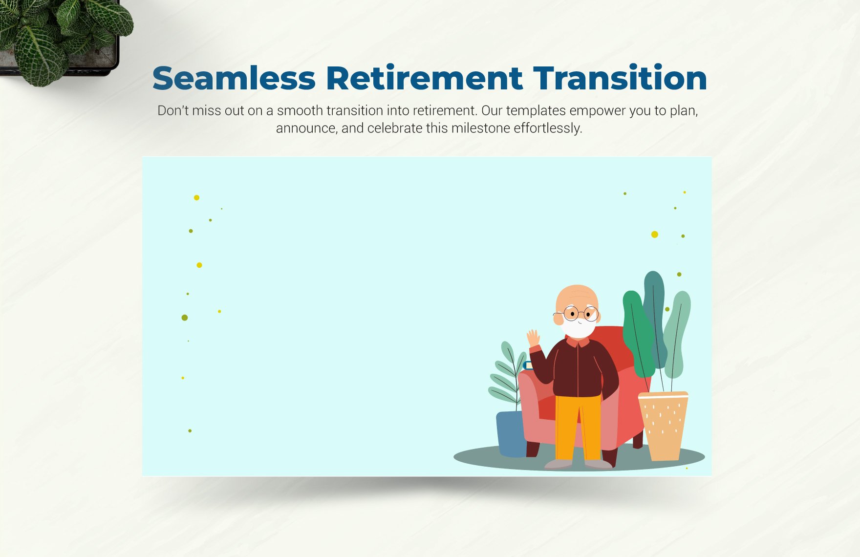 Retirement Invitation Background Template