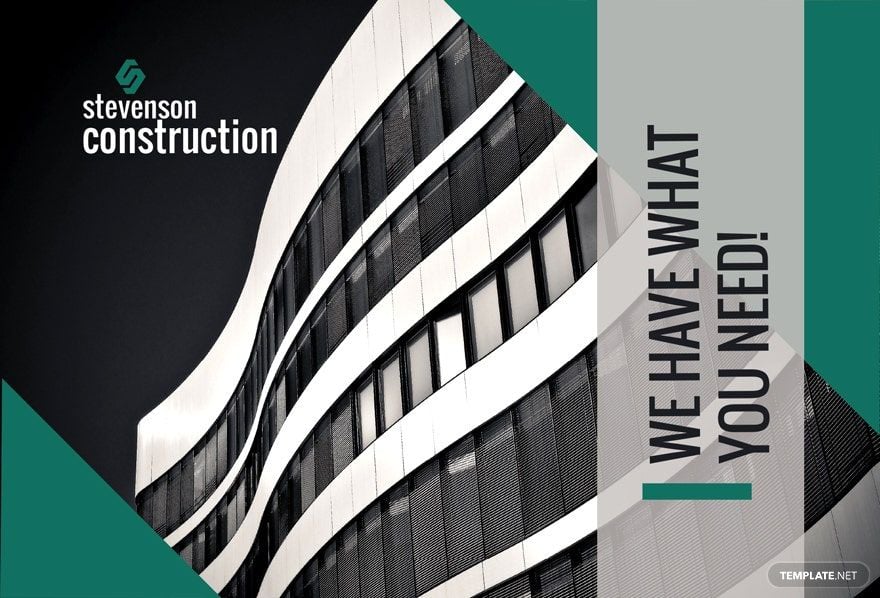 Civil Construction Business Postcard Template