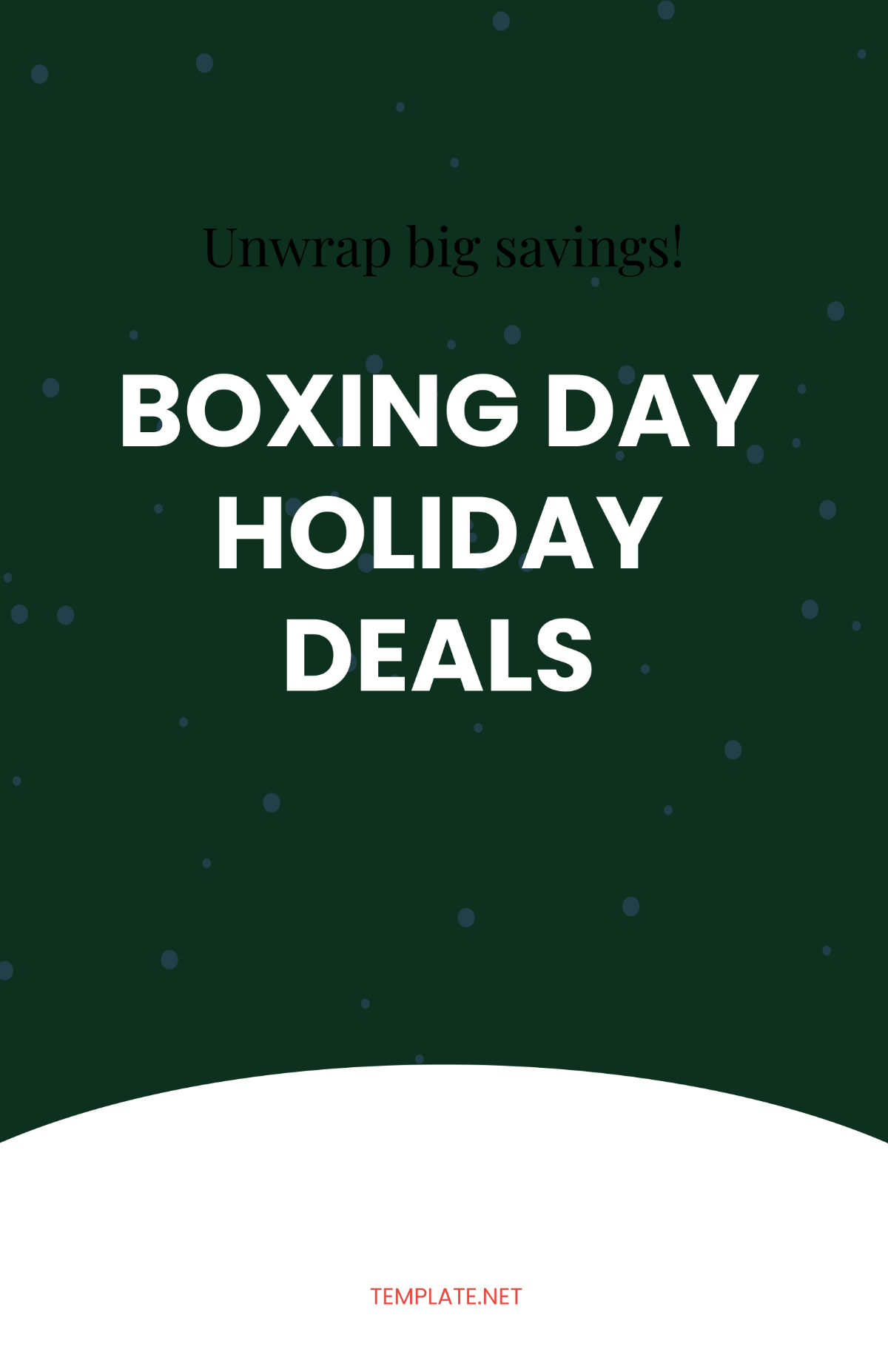 Free Boxing Day Holiday Deals Template