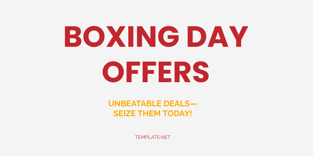 Boxing Day Offers Template