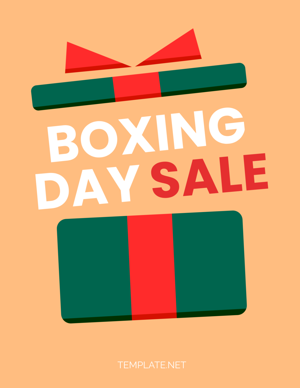 Free Blank Boxing Day Template
