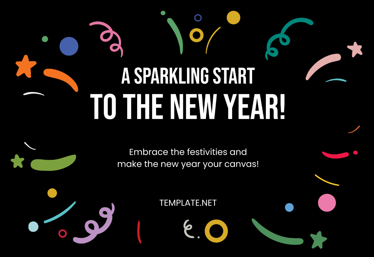 Creative New Year Card Template