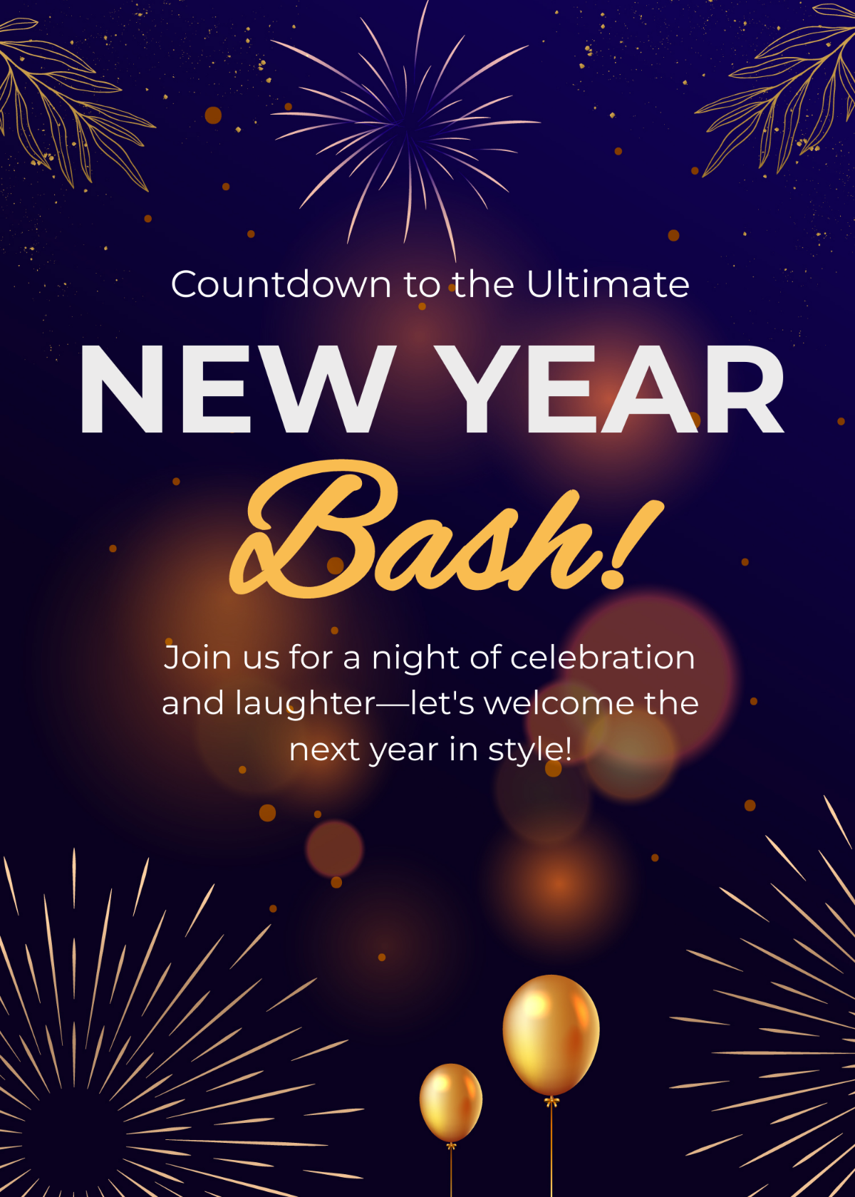 New Year's Eve Invitation Template
