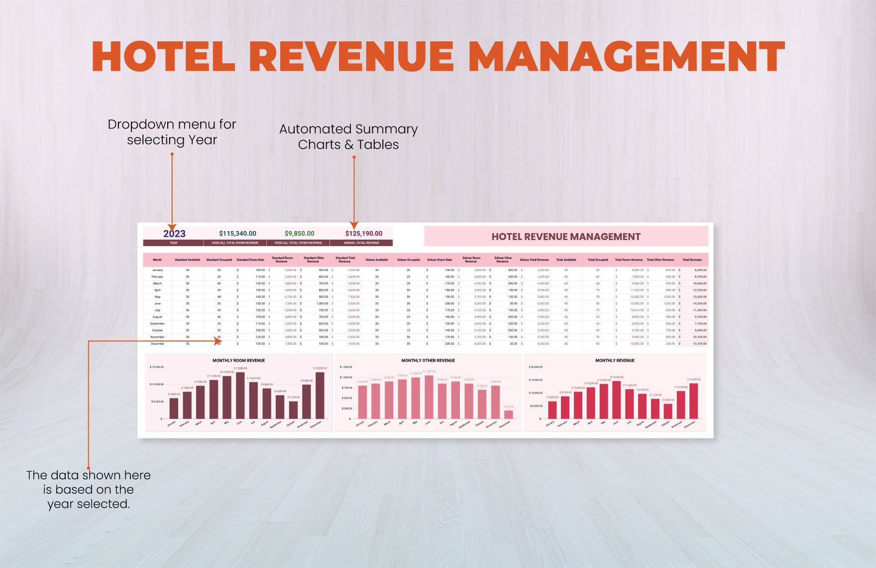 Hotel Revenue Management Template