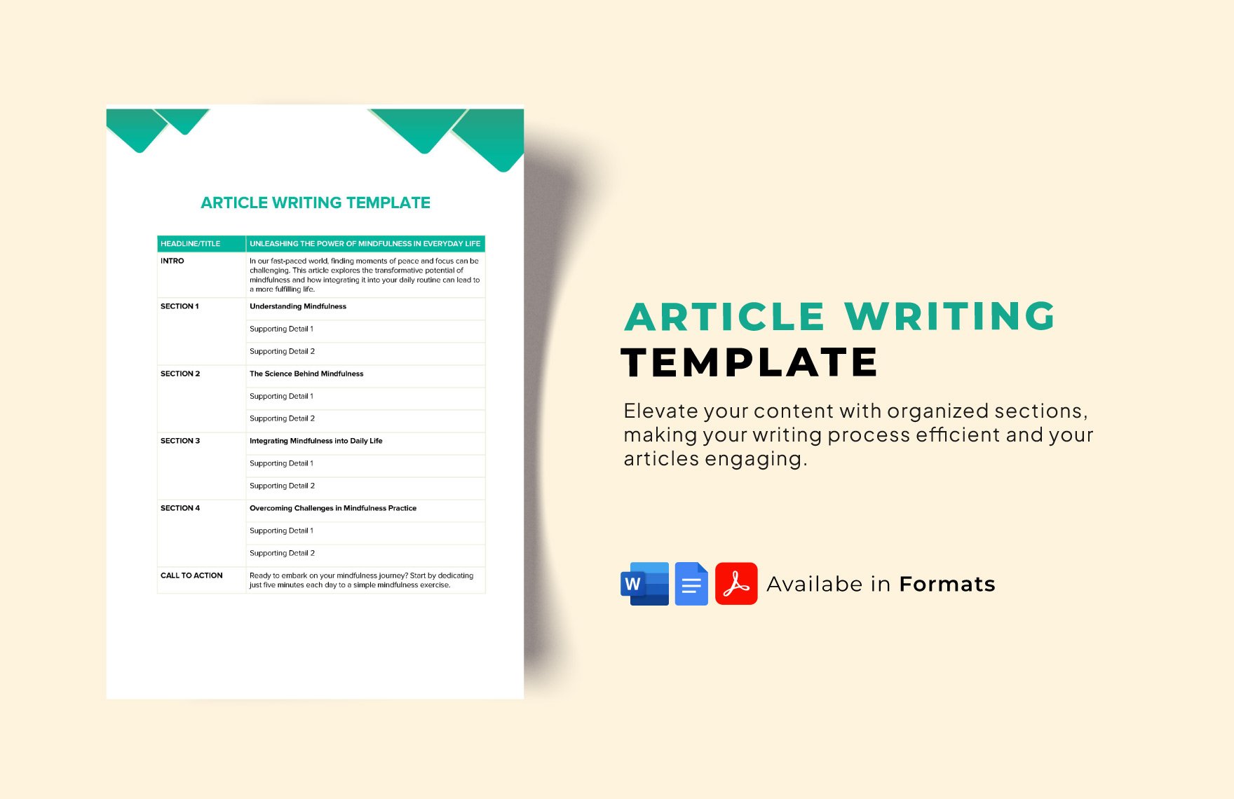 Article Writing Template