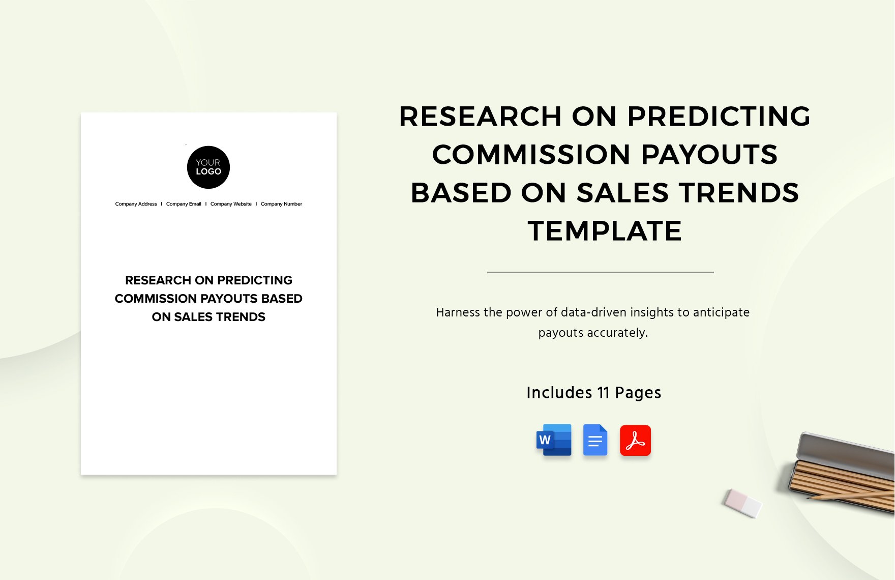 Research on Predicting Commission Payouts Based on Sales Trends Template