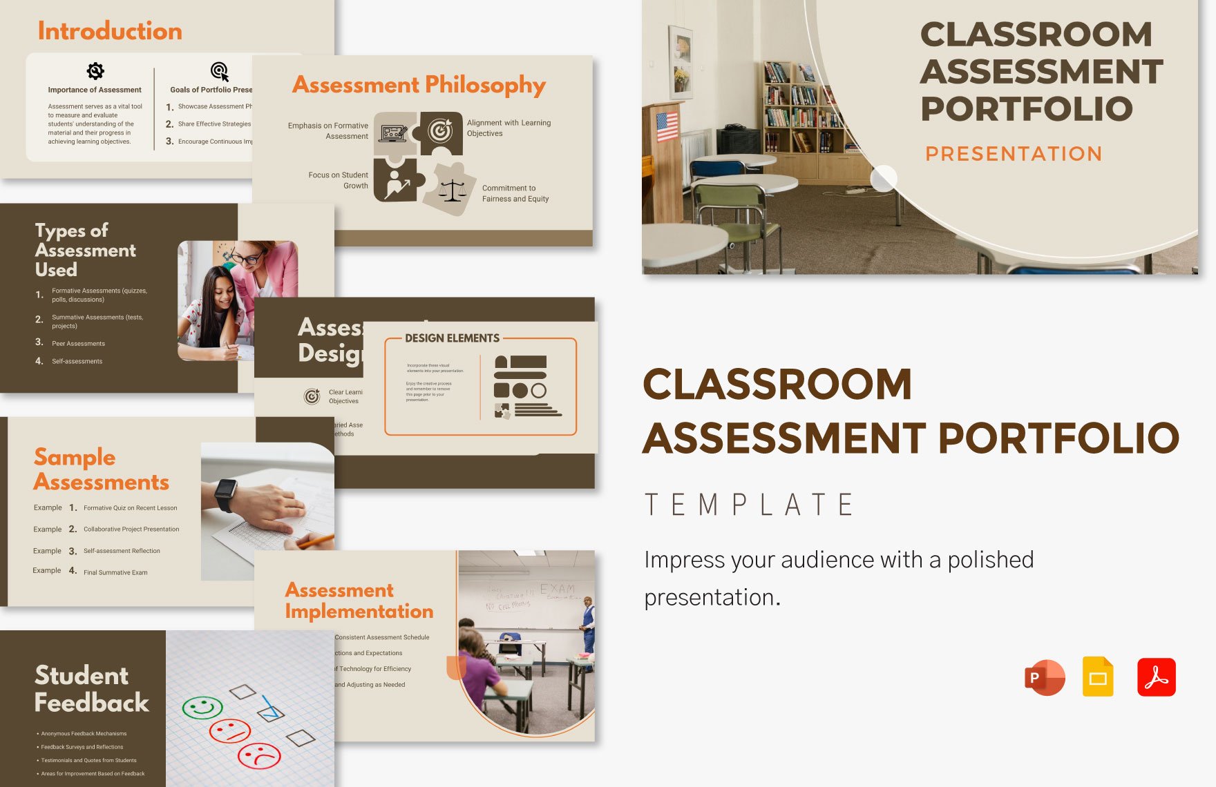 Classroom Assessment Portfolio Template