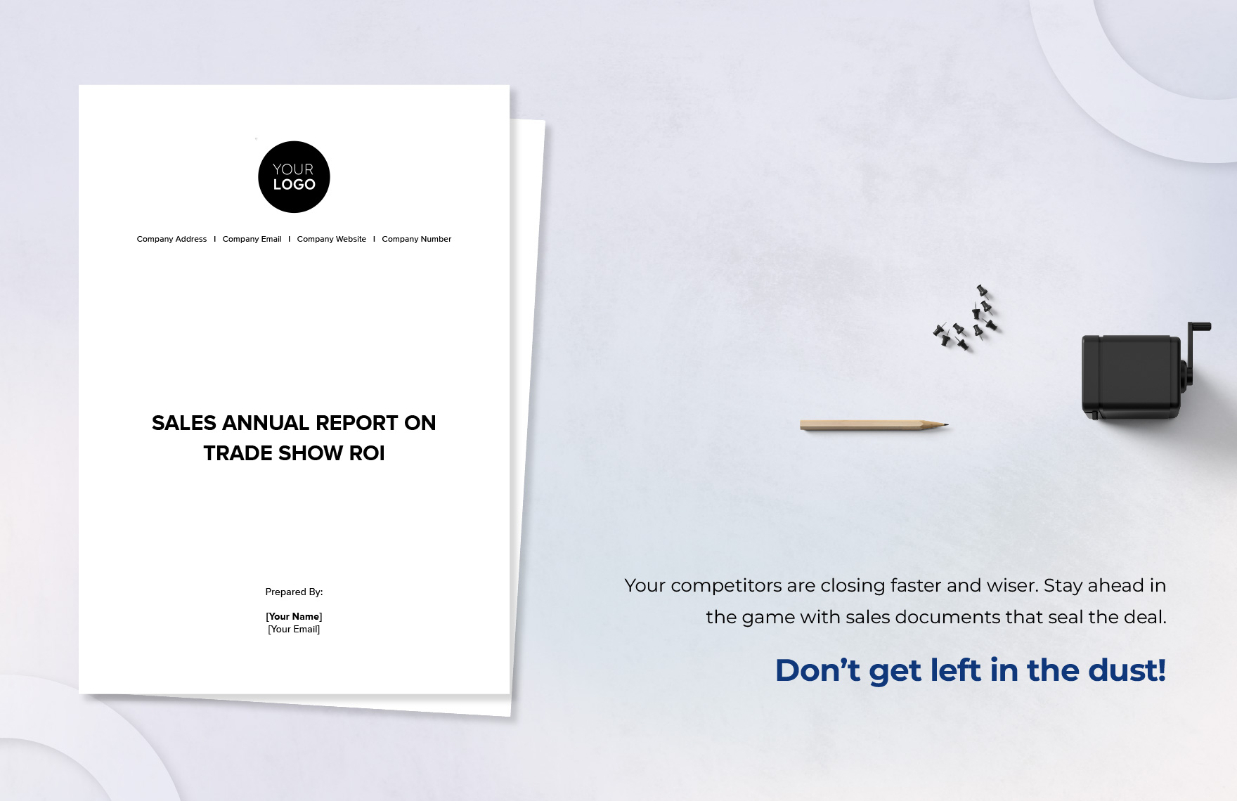 Sales Annual Report on Trade Show ROI Template
