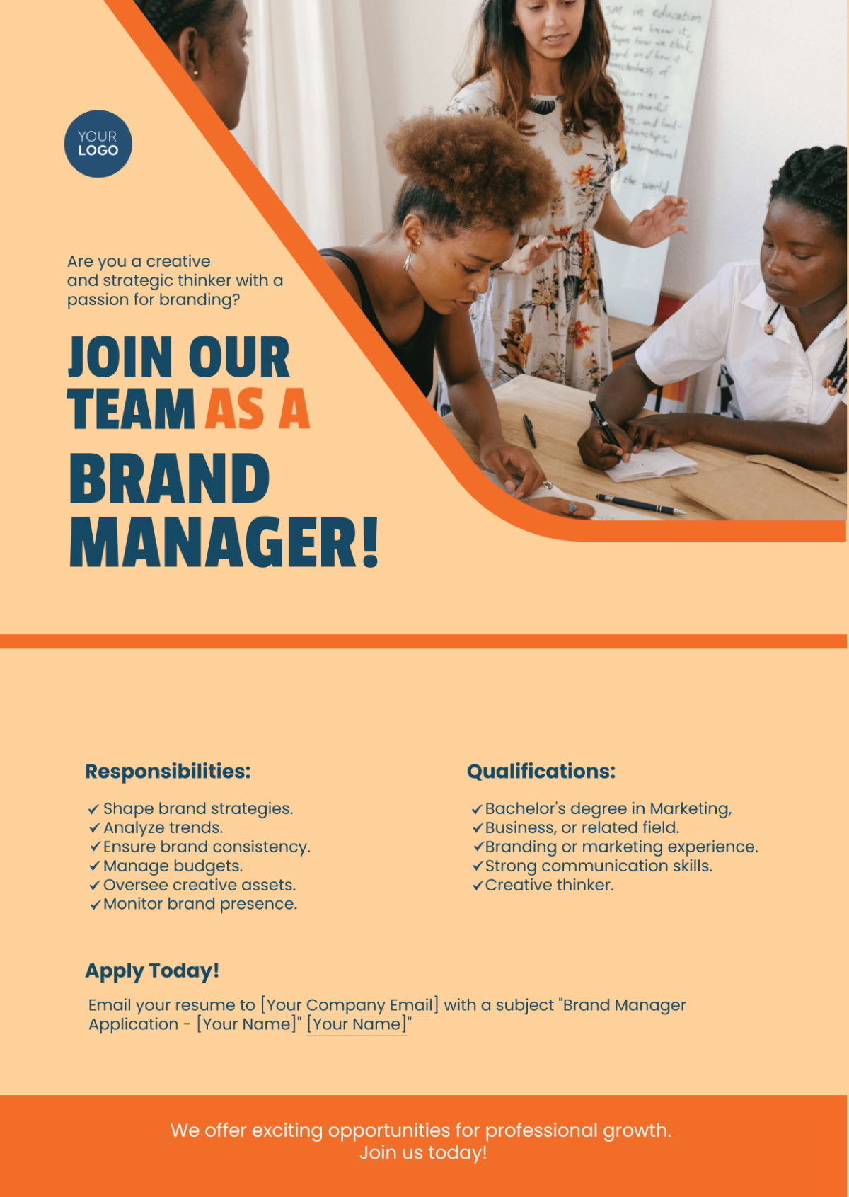 Brand Manager Job Ad Template In Word PDF Download Template