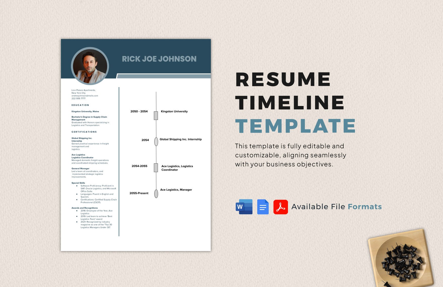 Resume Timeline Template