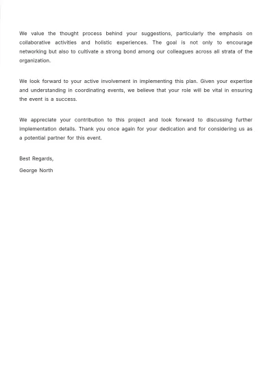 Free Thank You Letter for Event Proposal Template to Edit Online