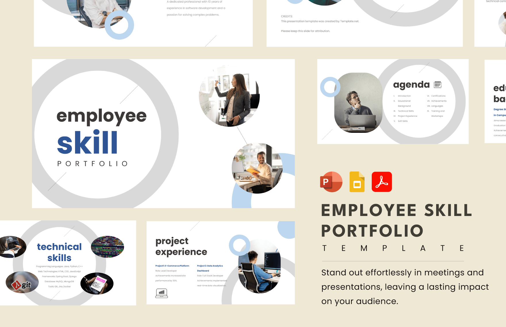 Employee Skill Portfolio Template