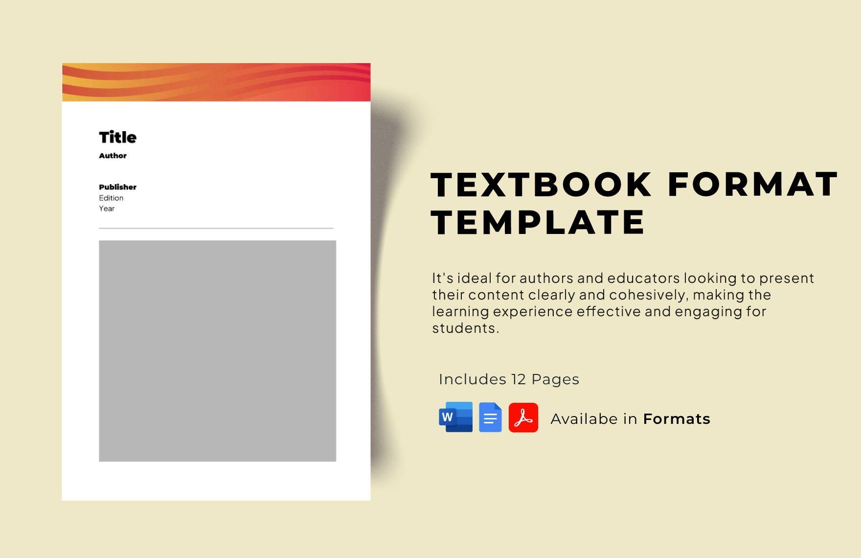 Textbook Format Template