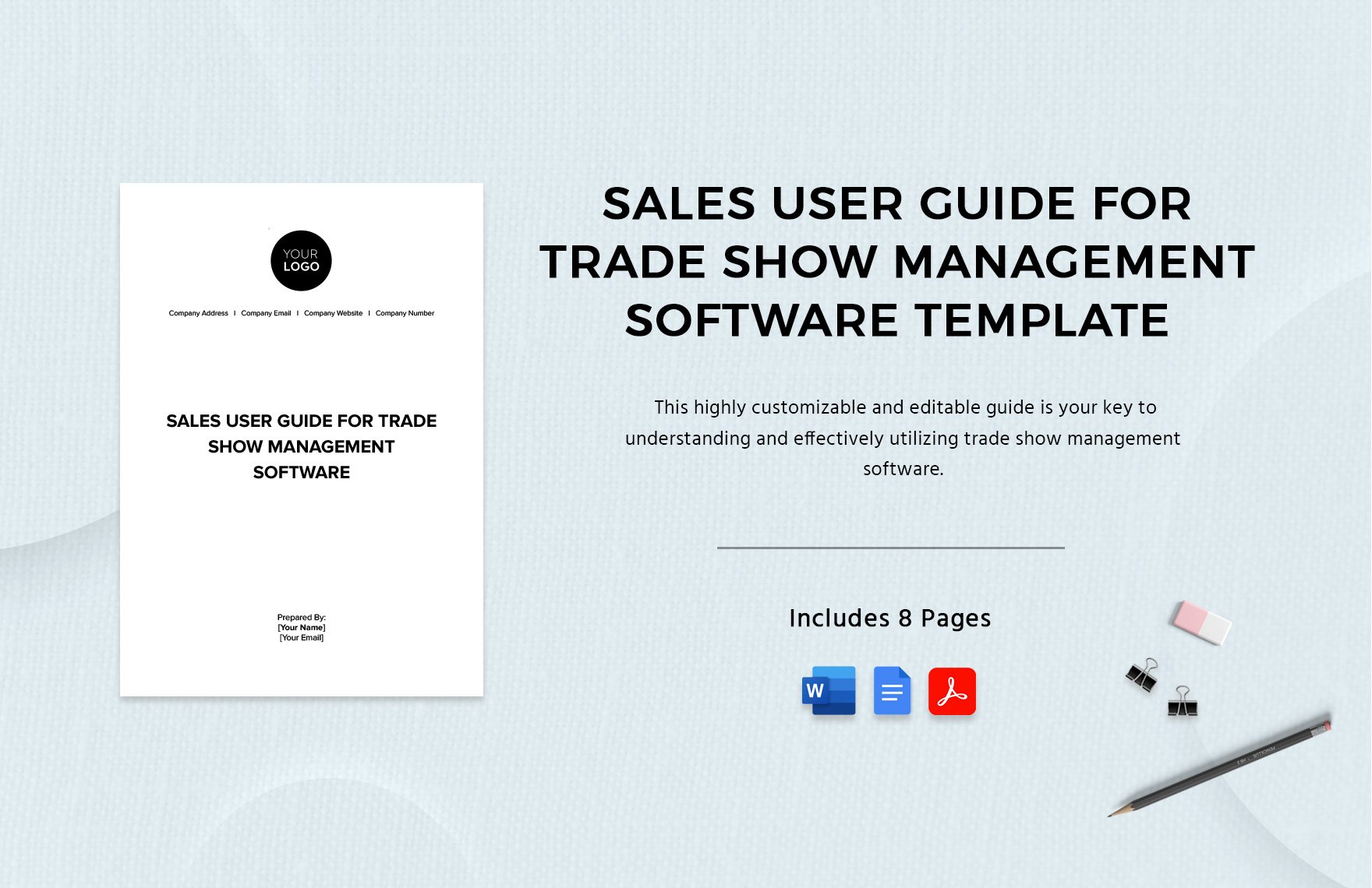 Sales User Guide for Trade Show Management Software Template