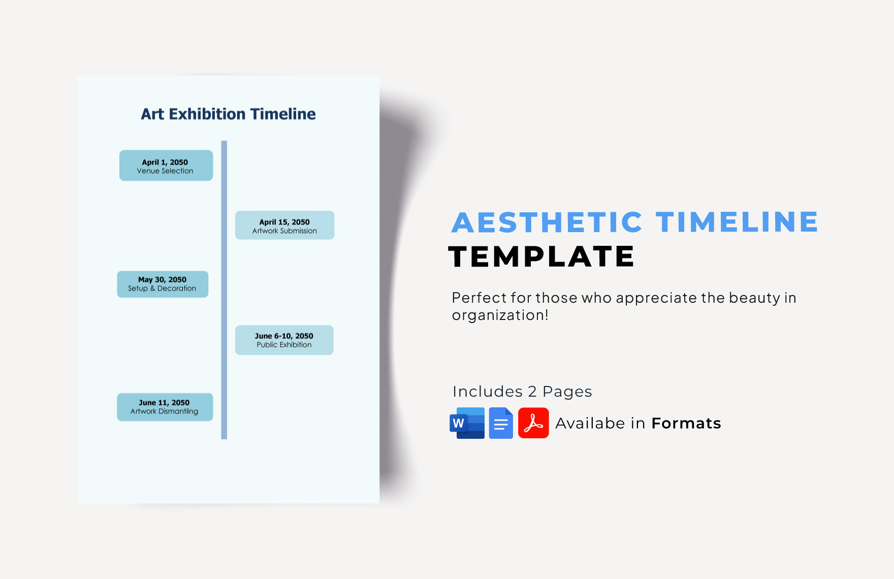 Aesthetic Timeline Template