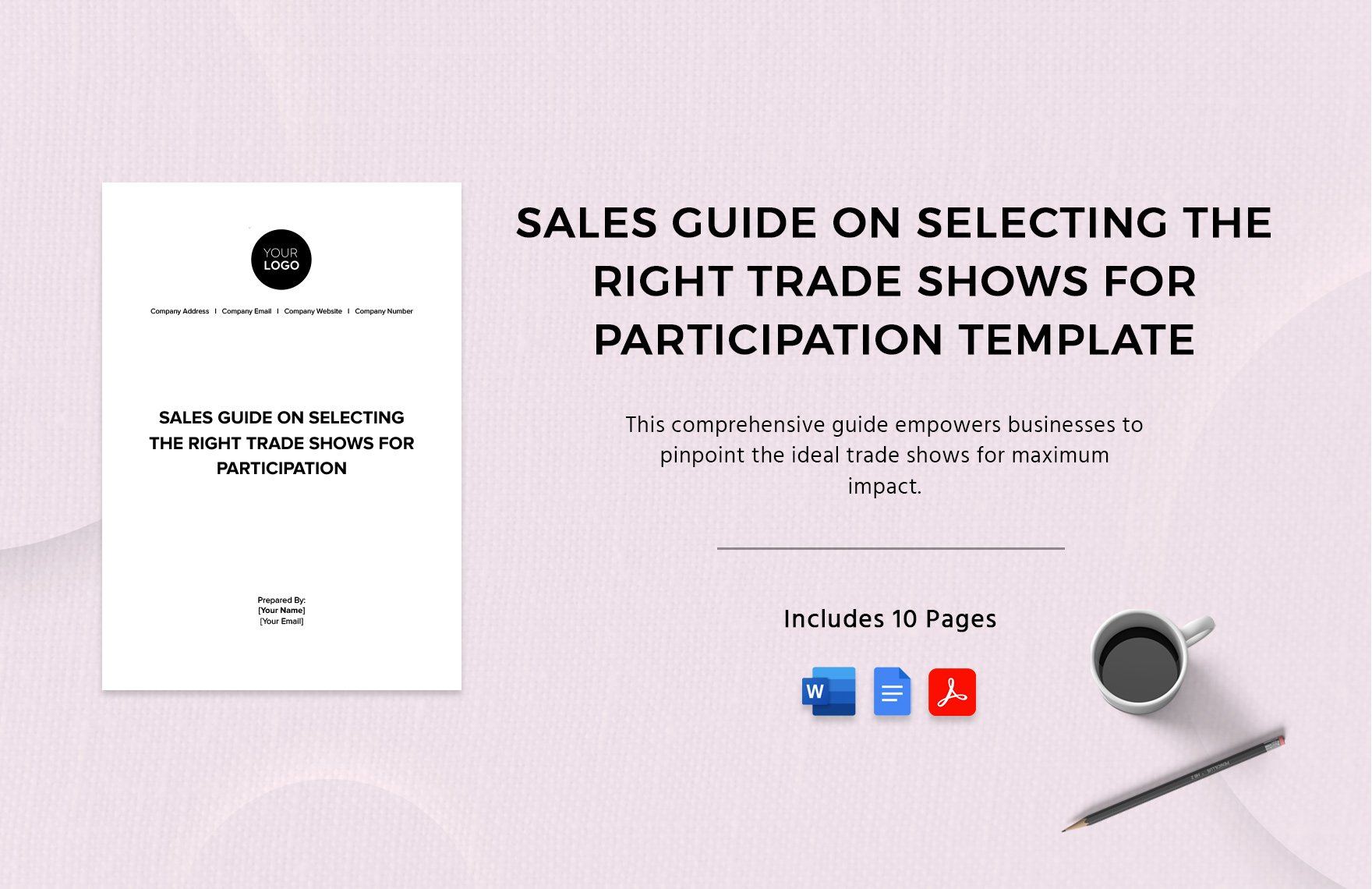 Sales Guide on Selecting the Right Trade Shows for Participation Template