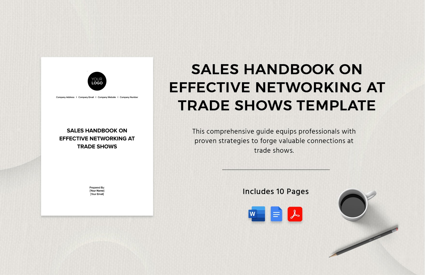 Sales Handbook on Effective Networking at Trade Shows Template in Word, Google Docs, PDF