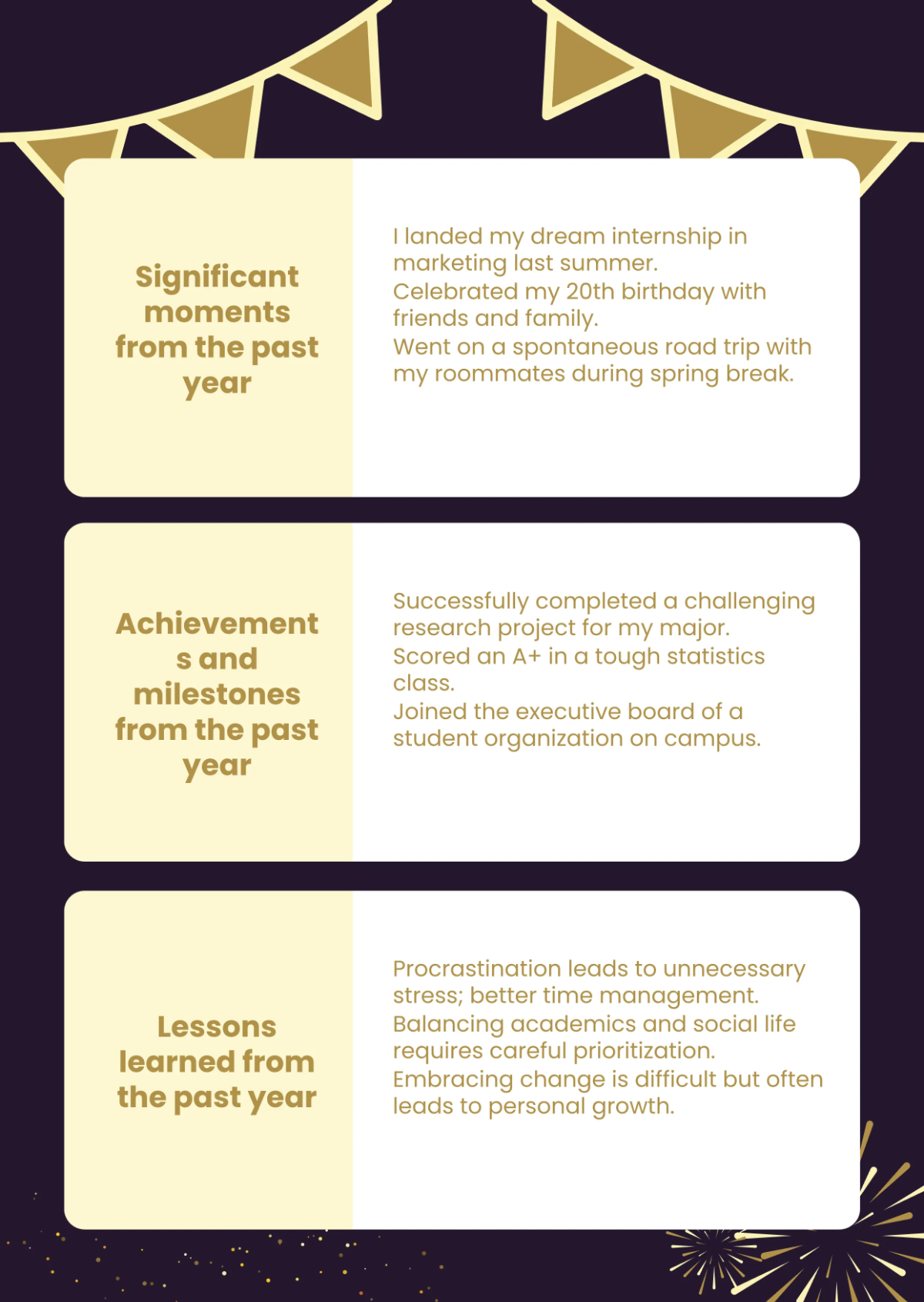 Free New Year Journal Template to Edit Online