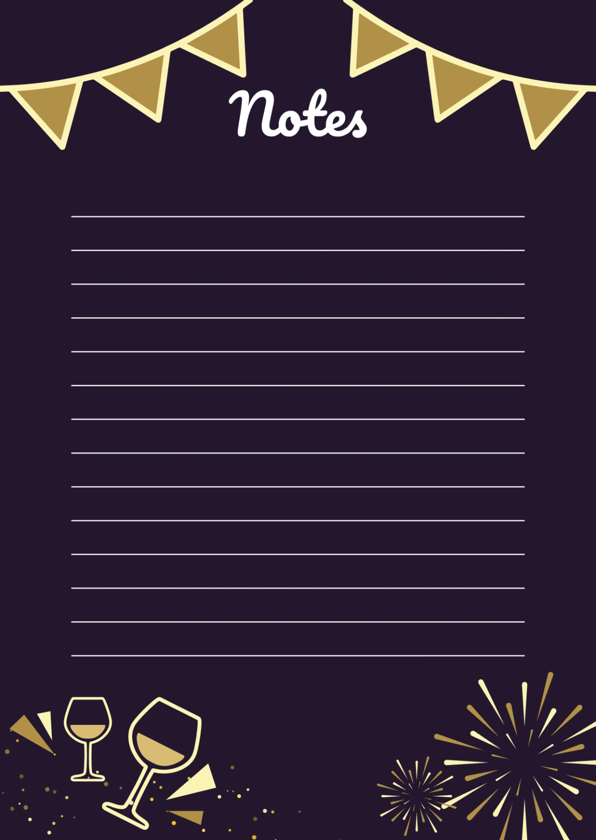 Free New Year Journal Template to Edit Online