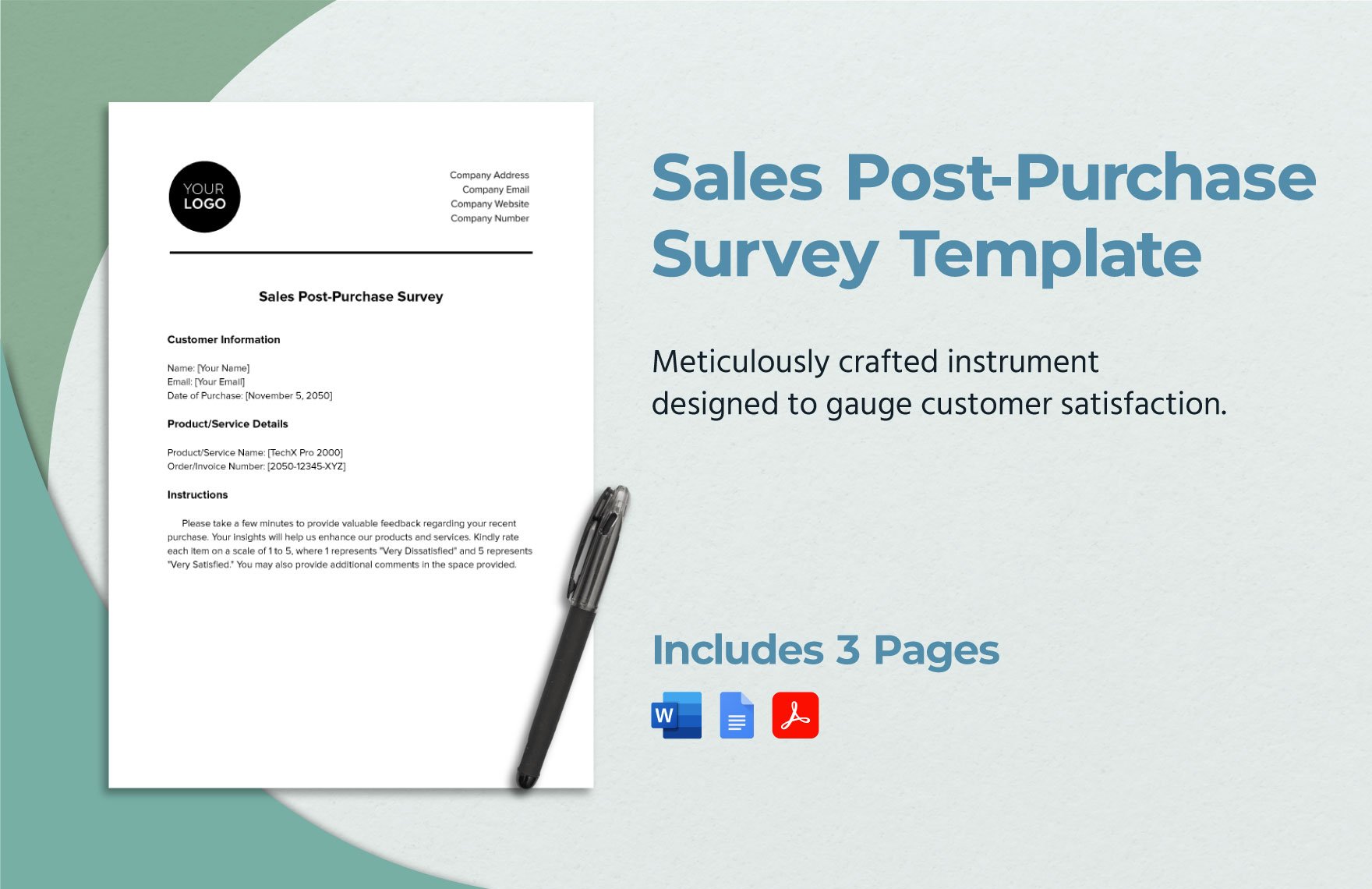 Sales Post-Purchase Survey Template