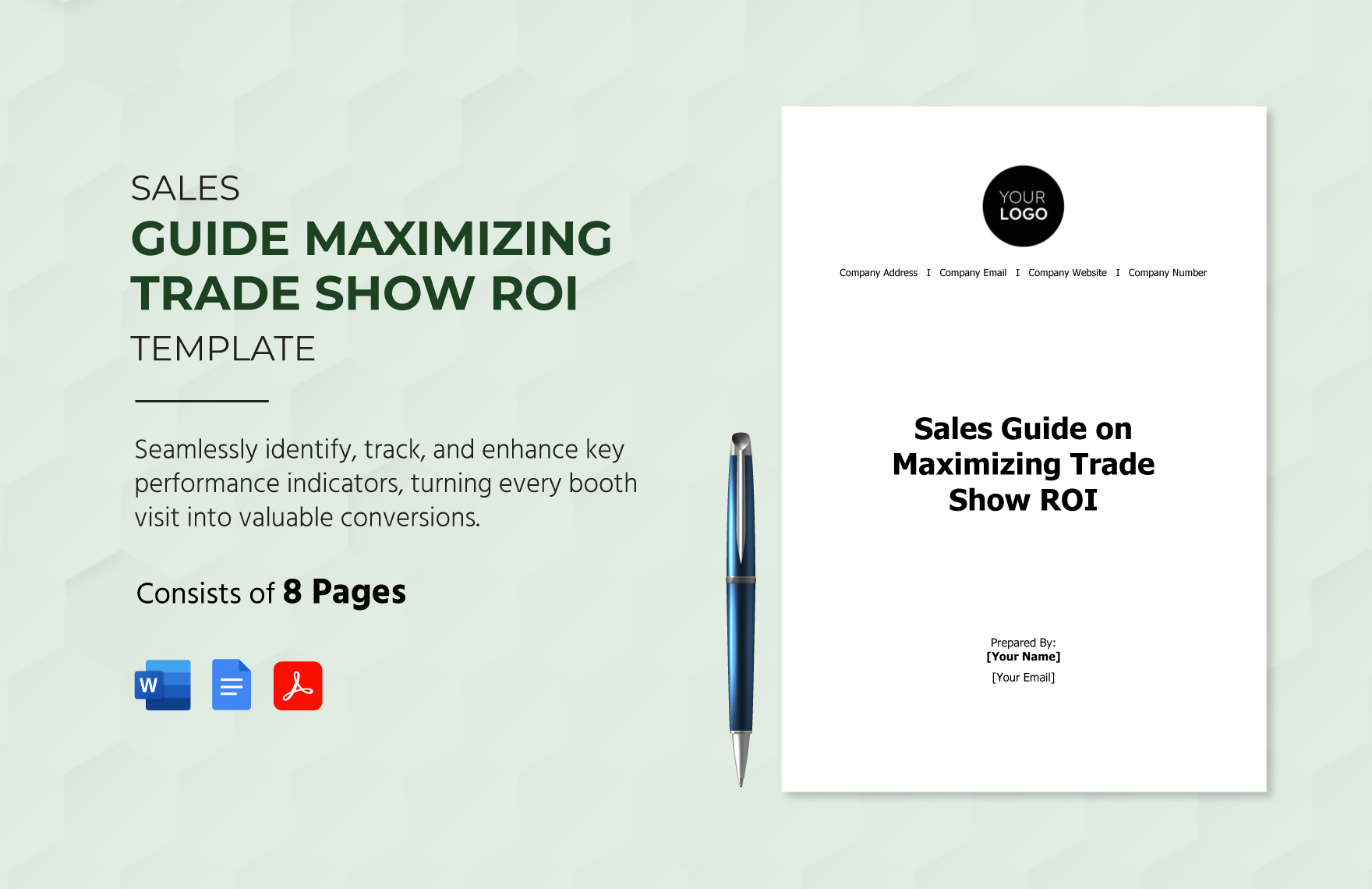 Sales Guide on Maximizing Trade Show ROI Template