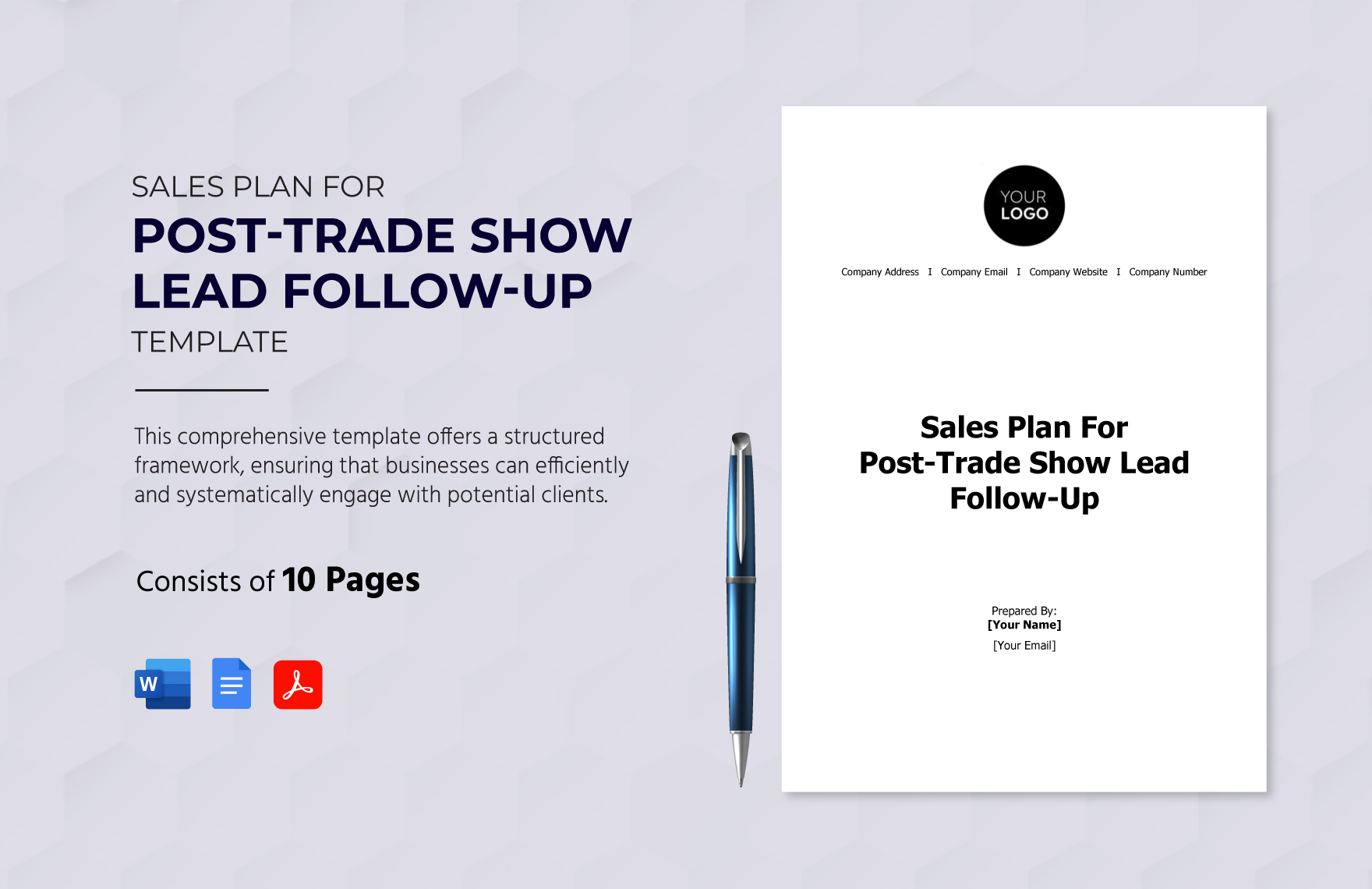Sales Plan for Post-Trade Show Lead Follow-Up Template