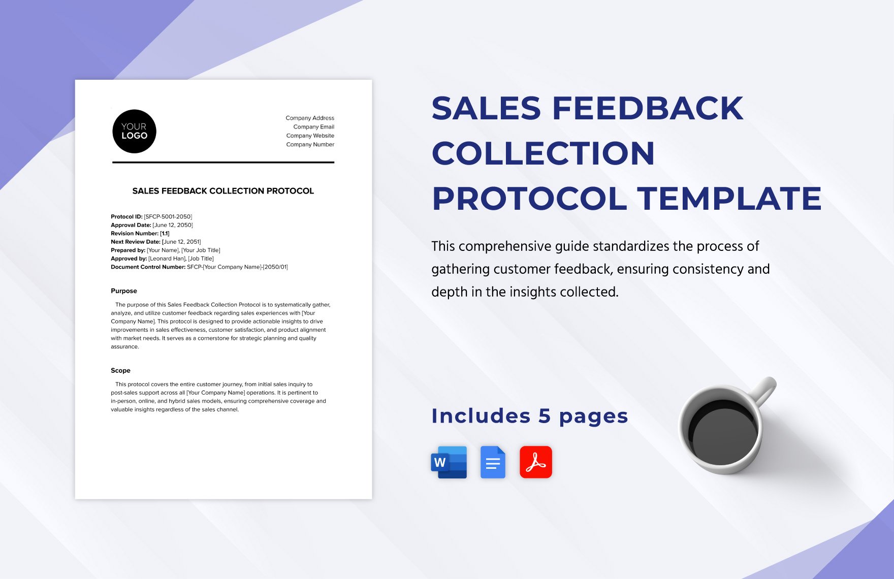Sales Feedback Collection Protocol Template in Word, Google Docs, PDF