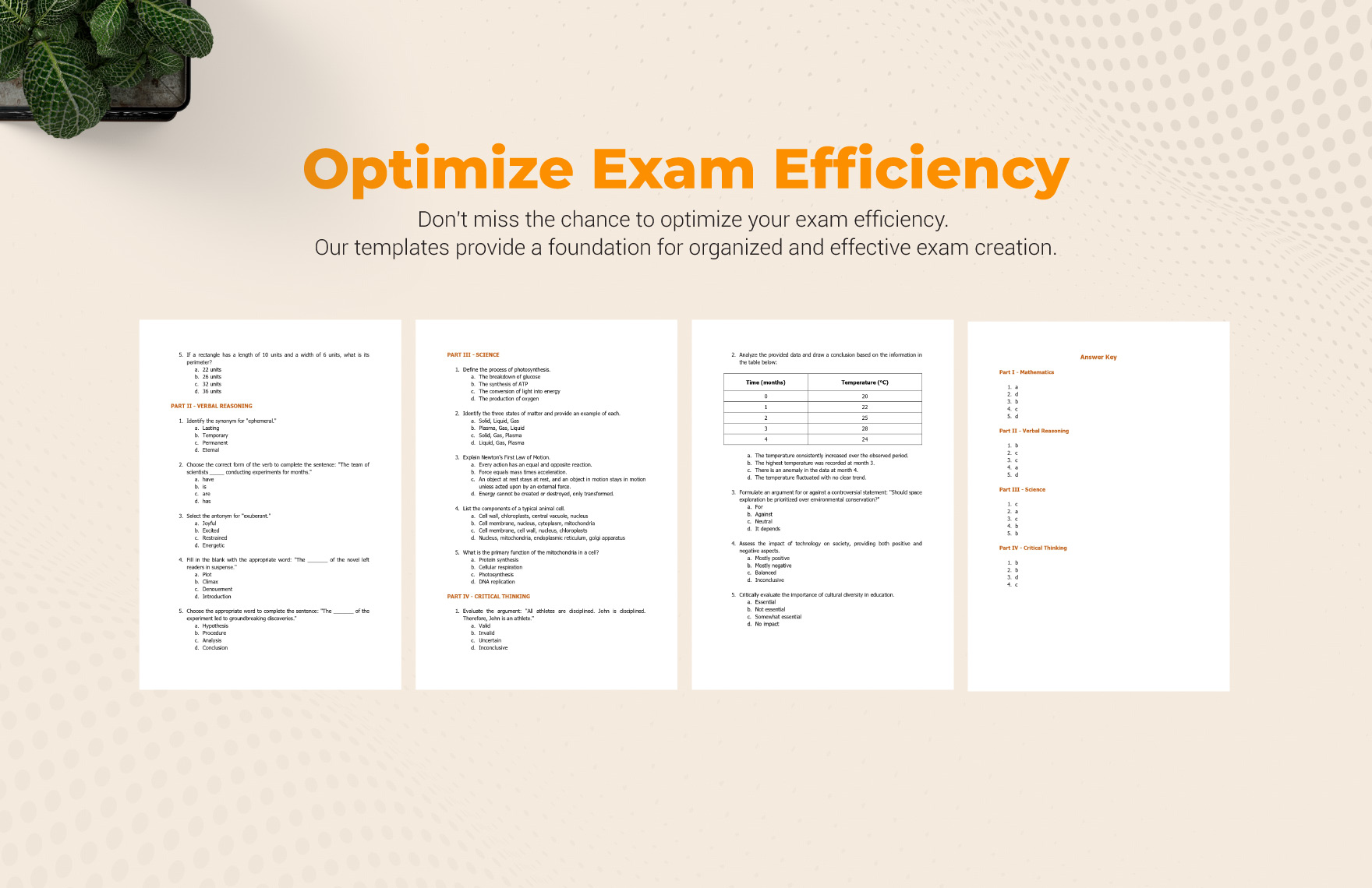 Acceptance Exam Template