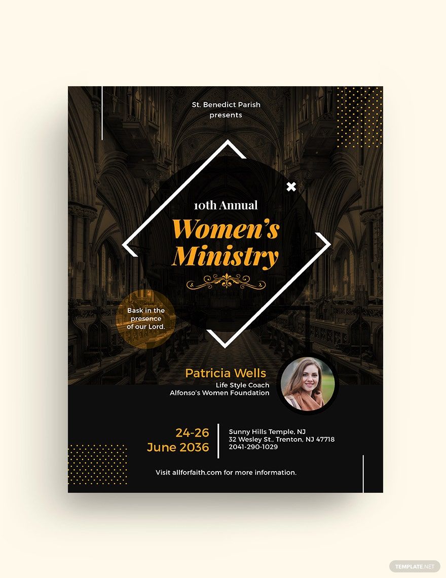 Women's Ministry Flyer Template