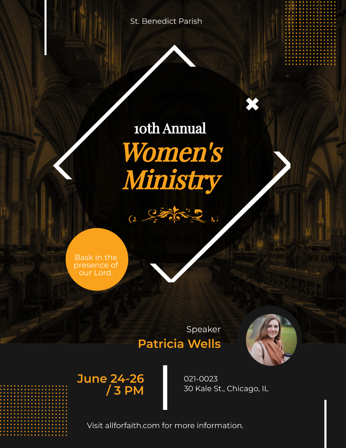 Free Women's Ministry Flyer Template