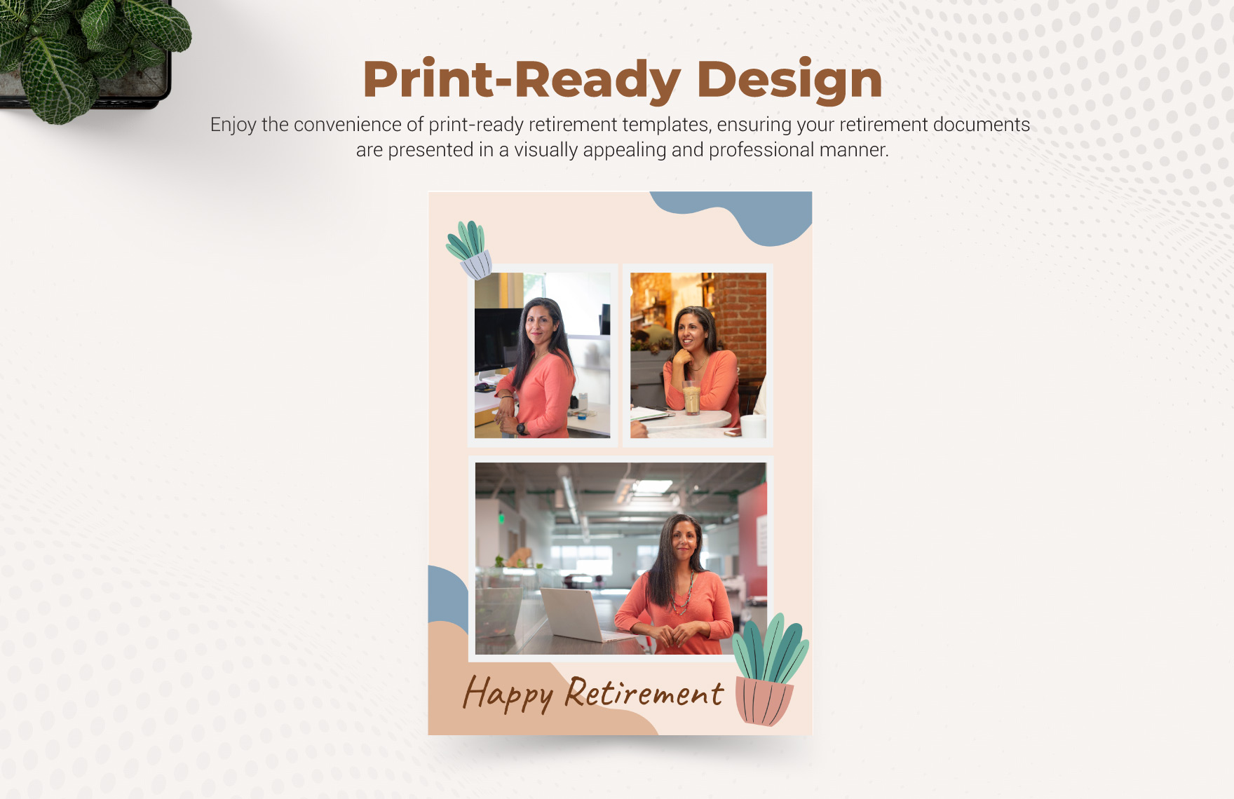 Retirement Collage Template