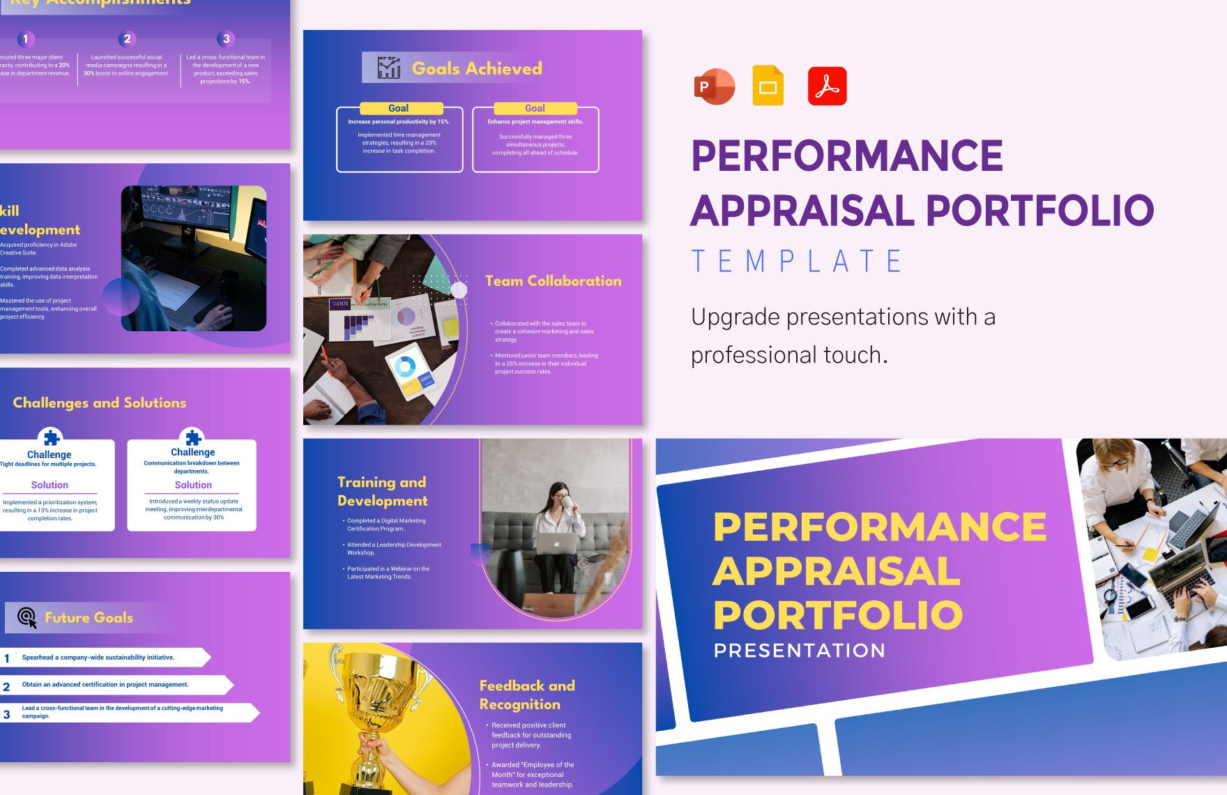 Performance Appraisal Portfolio Template