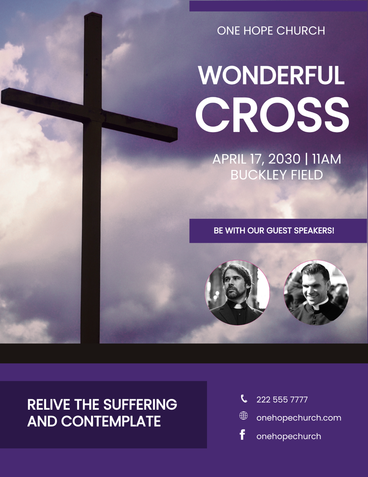 Wonderful Cross Flyer Template