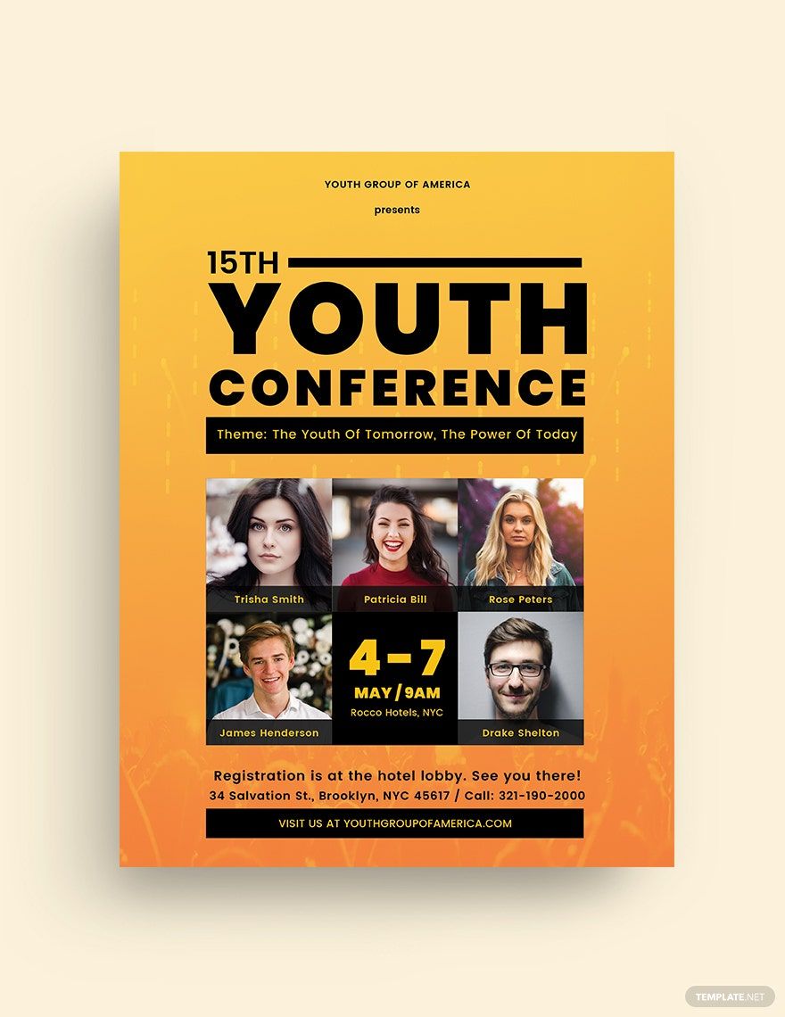 Youth Conference Flyer Template