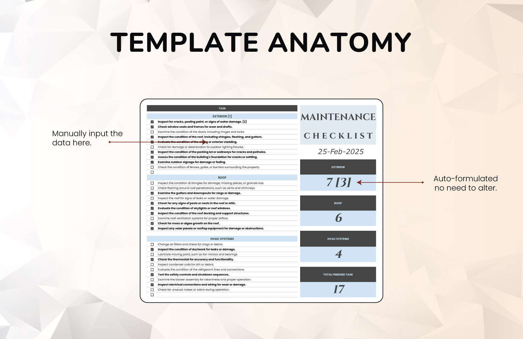 Hotel Maintenance Checklist Template