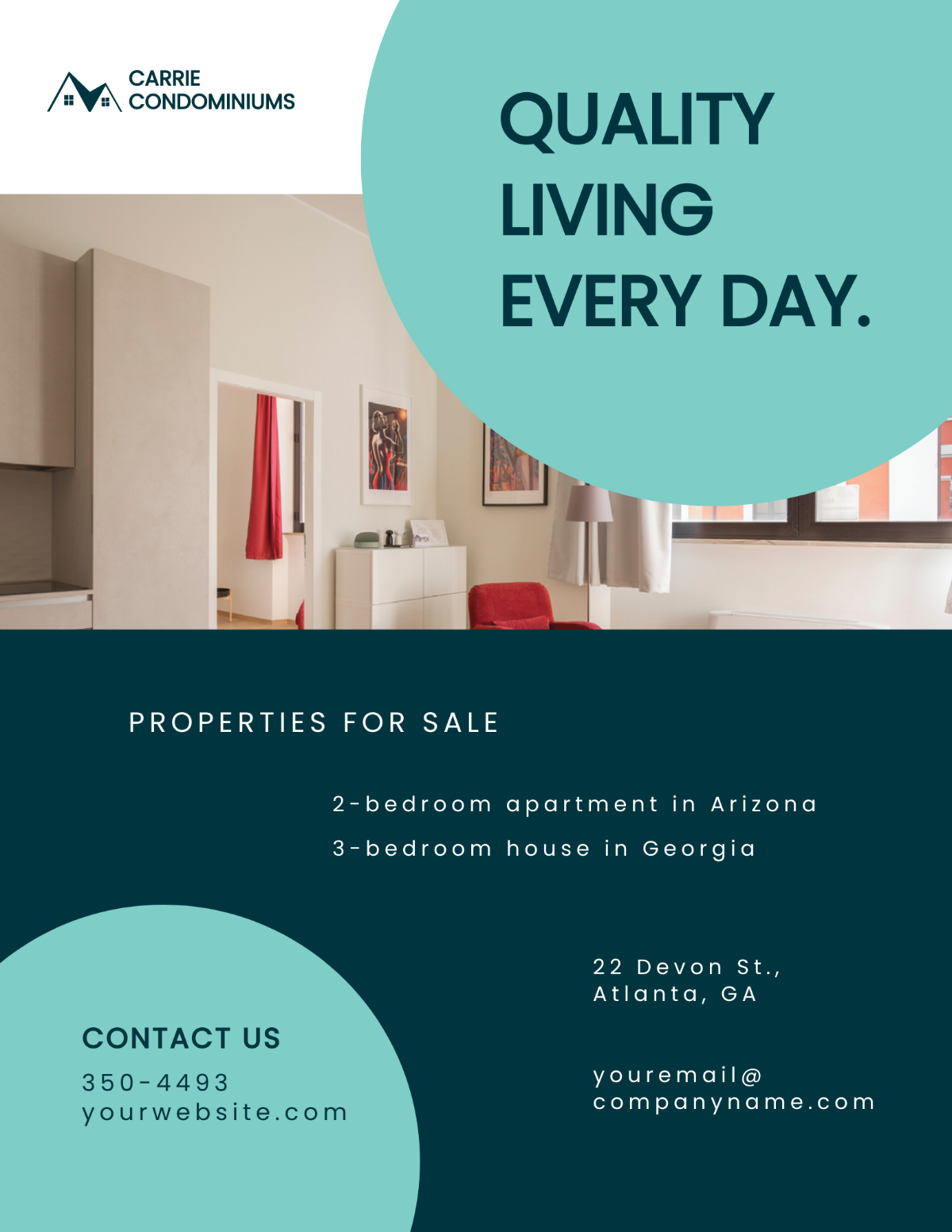 Apartment/Condo Sale Flyer Template