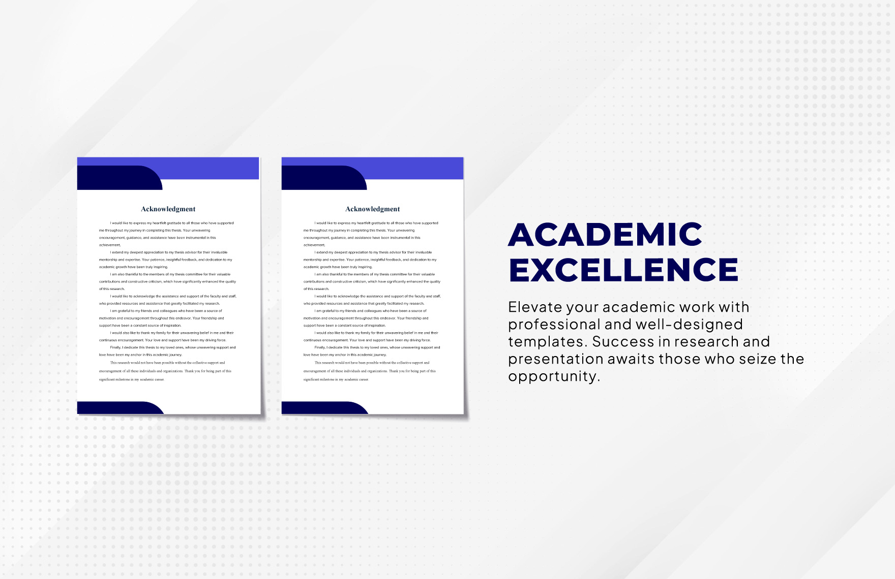 Thesis Acknowledgement Template