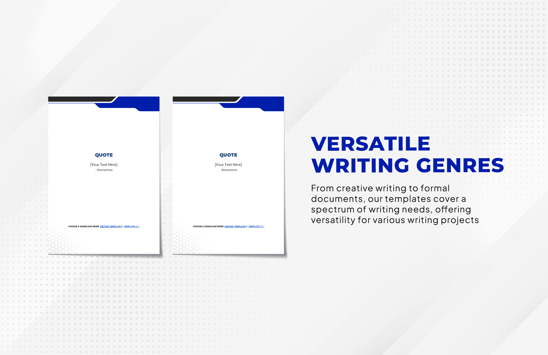Quotes Writing Template