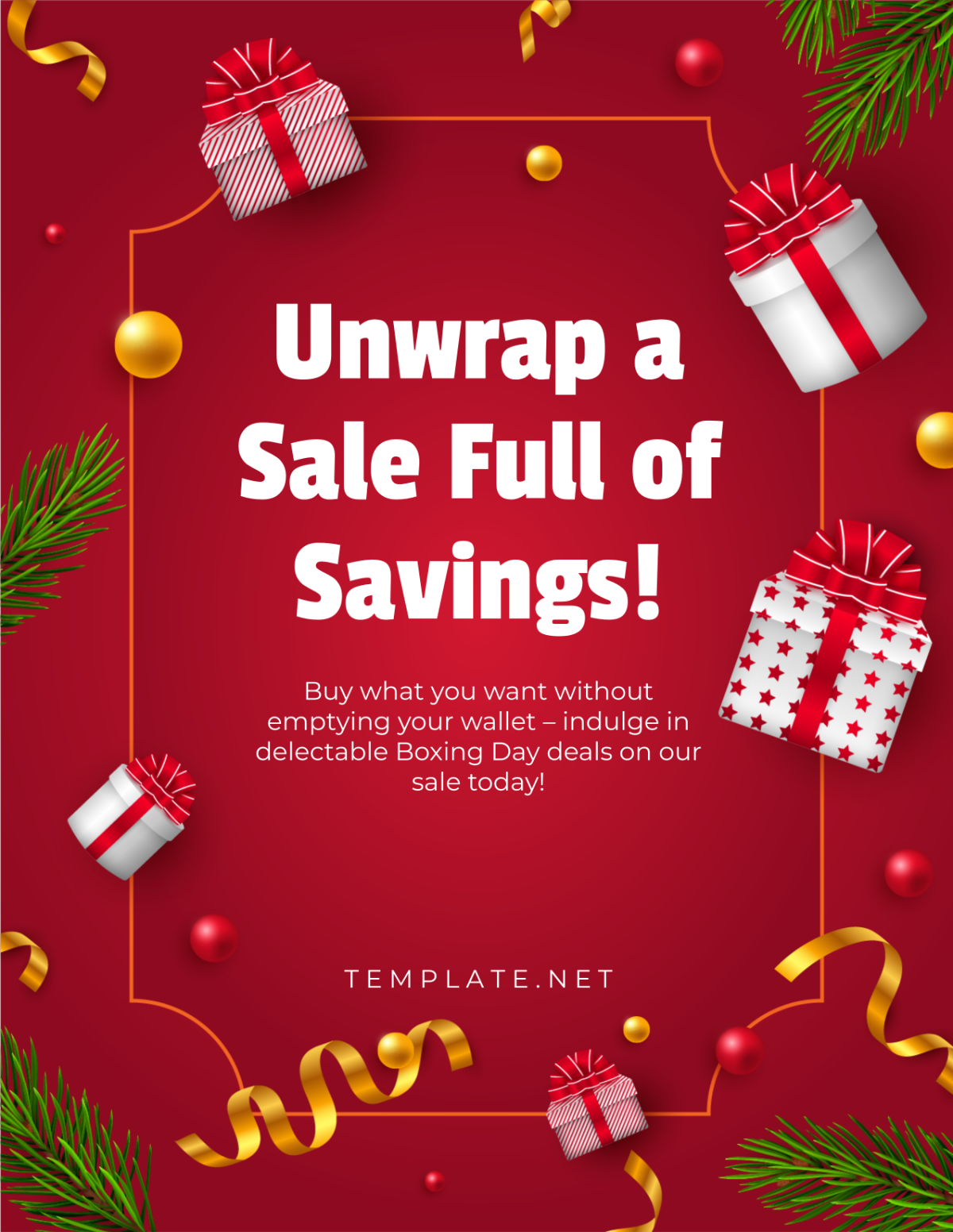 Boxing Day Sale Deals Template