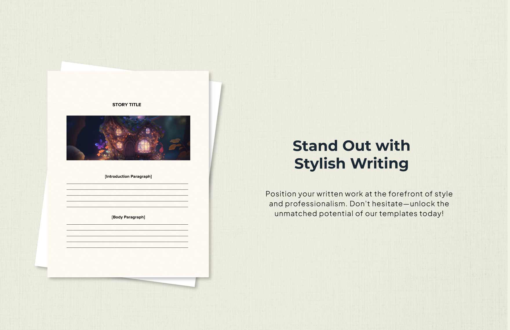 Story Writing Template
