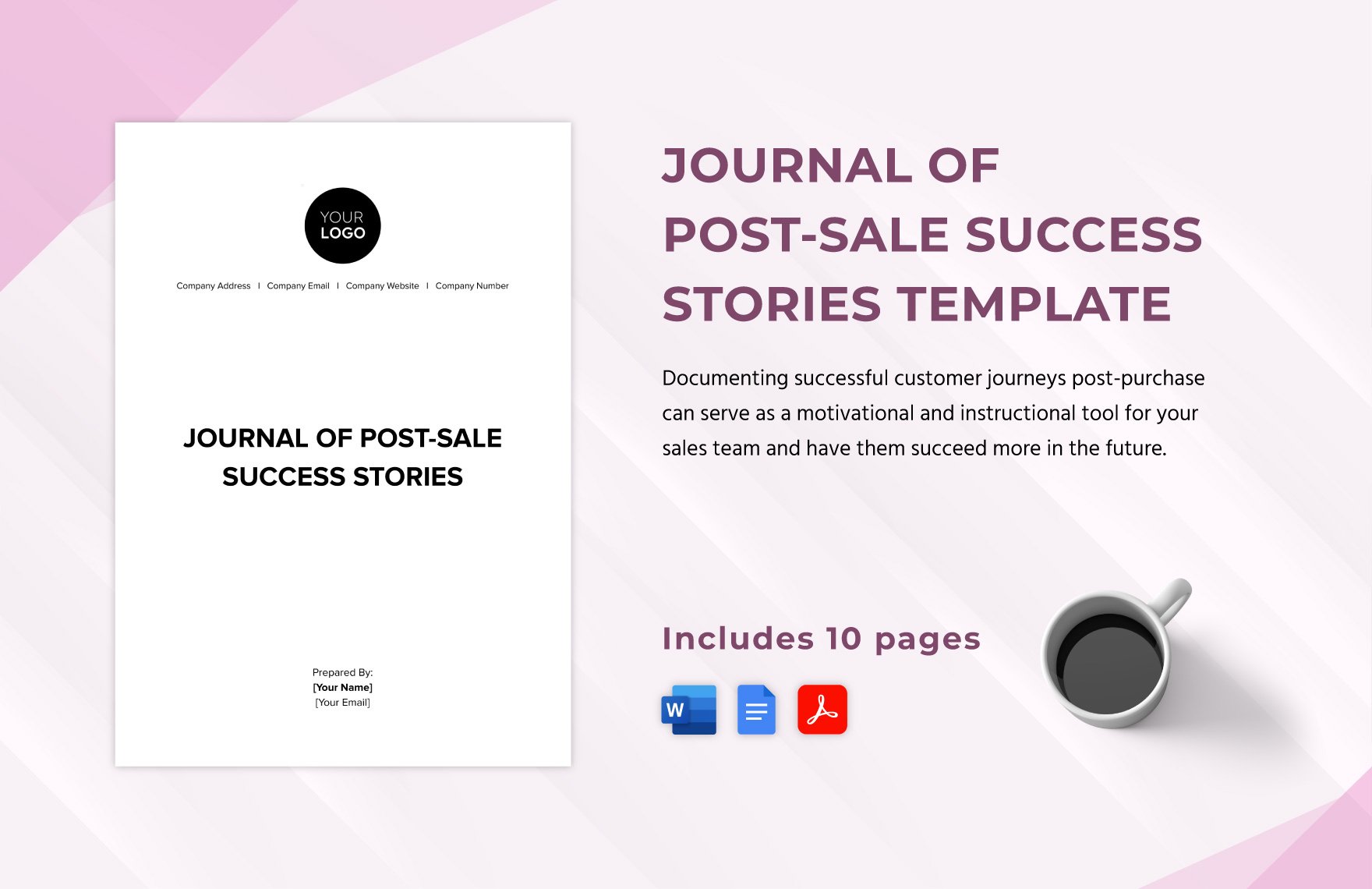 Journal of Post-Sale Success Stories Template
