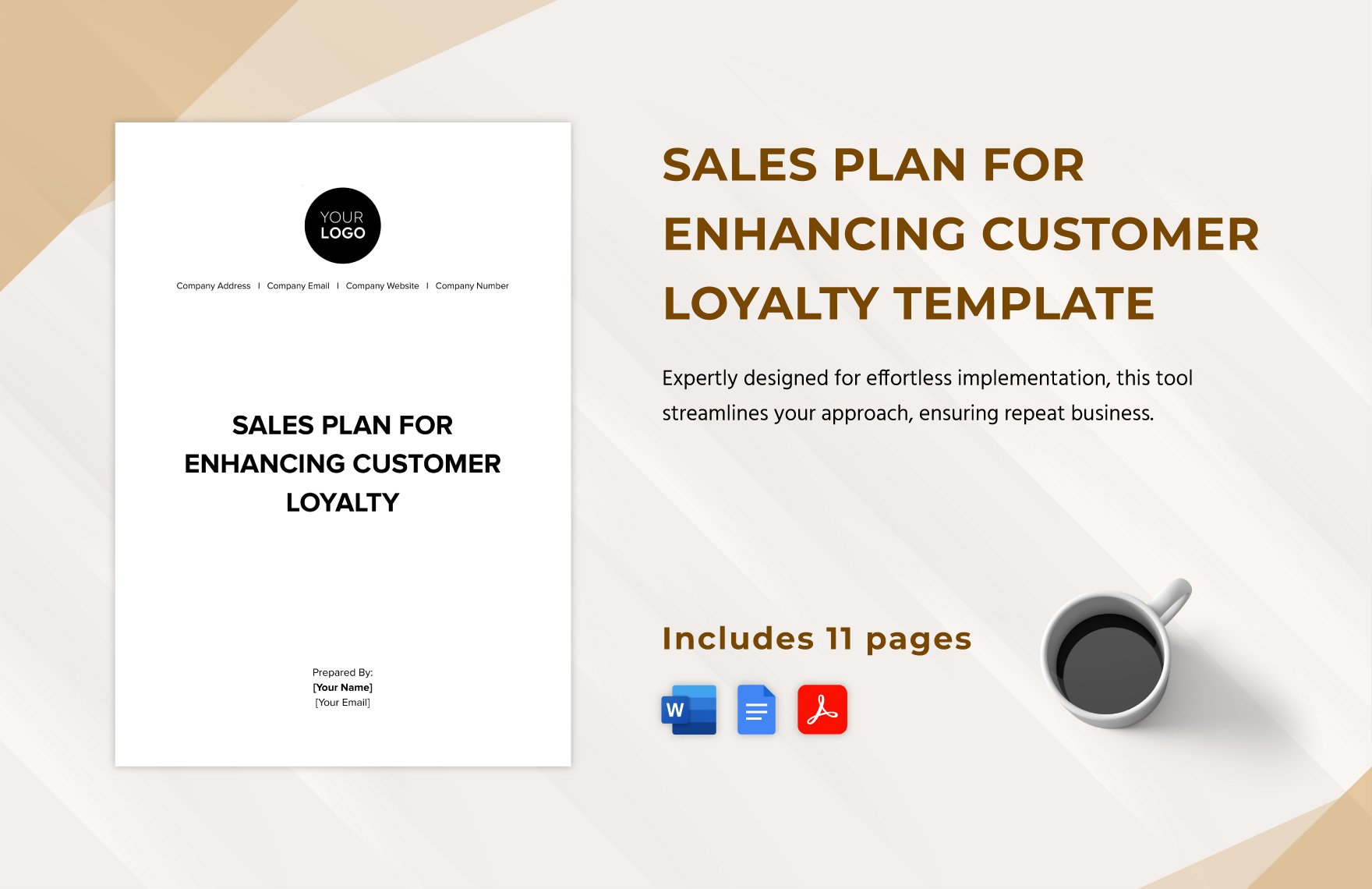 Sales Plan for Enhancing Customer Loyalty Template