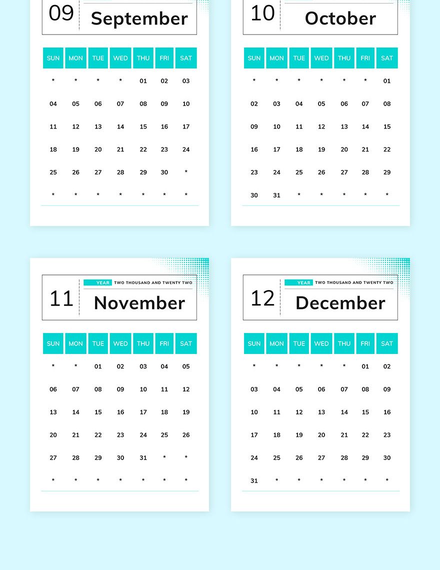Content Marketing Desk Calendar Template