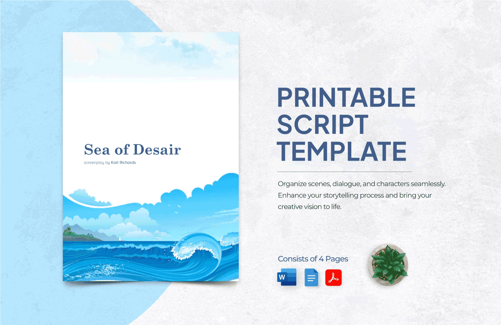 Printable Script Template