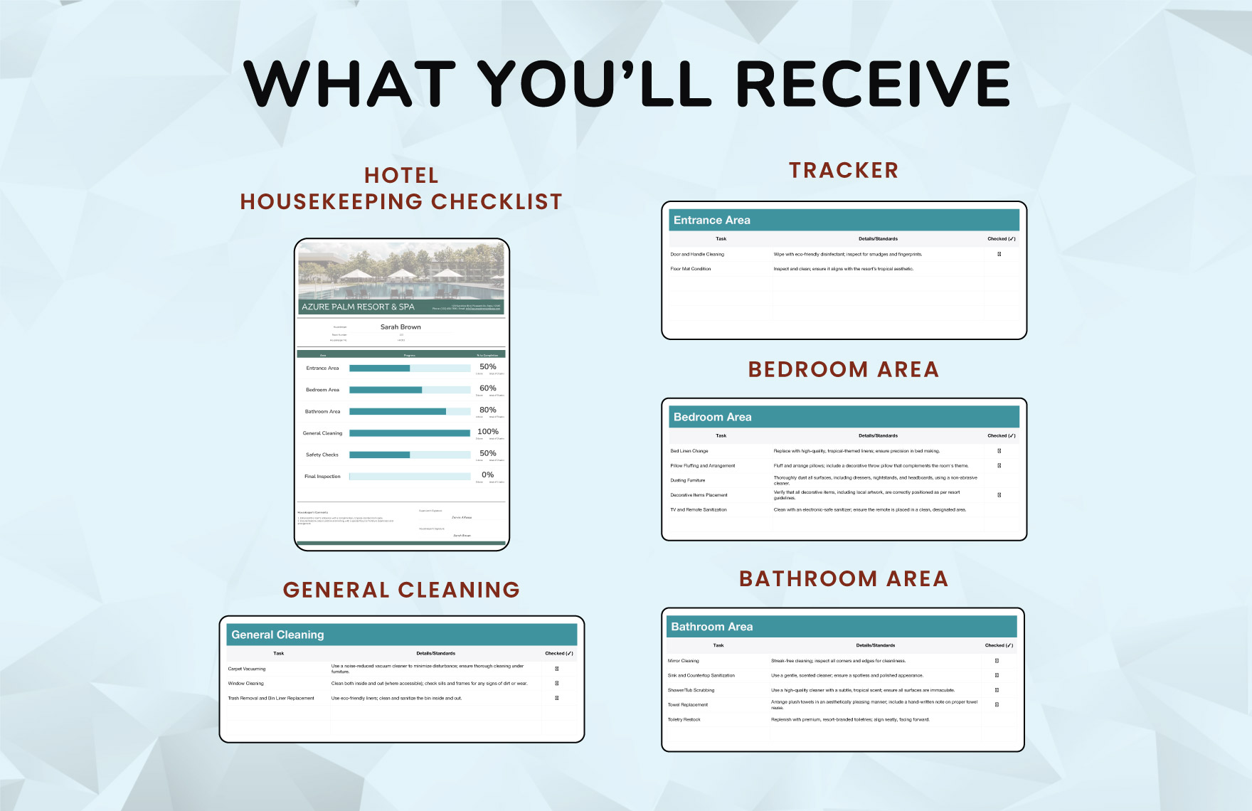Hotel Housekeeping Checklist Template