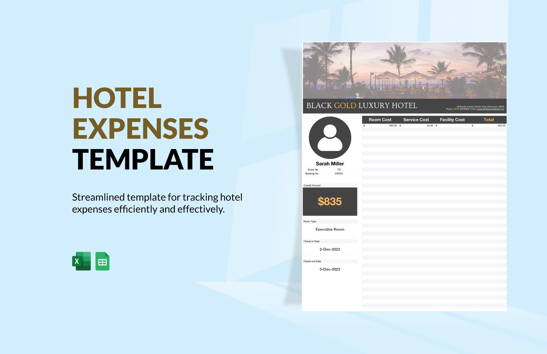 Hotel Expenses Template