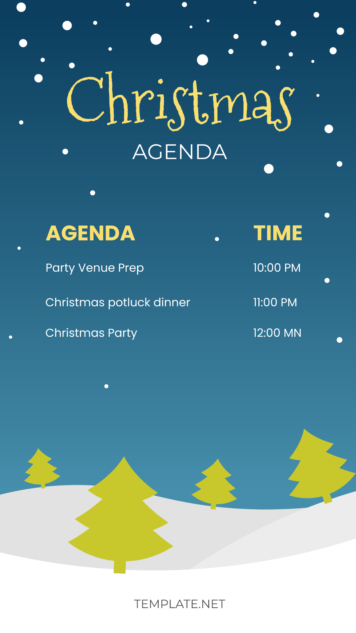 Free Christmas Agenda Template To Edit Online Free Christmas Agenda Template To Edit Online