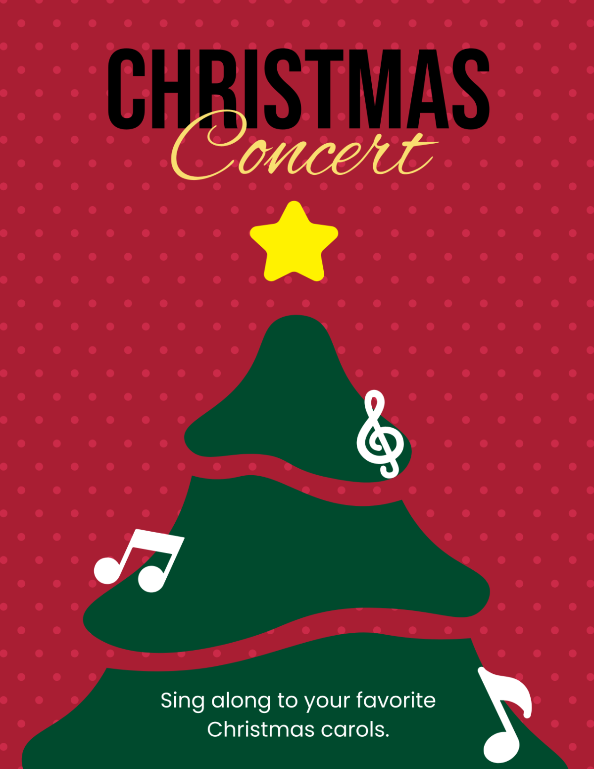 Christmas Concert Program Template
