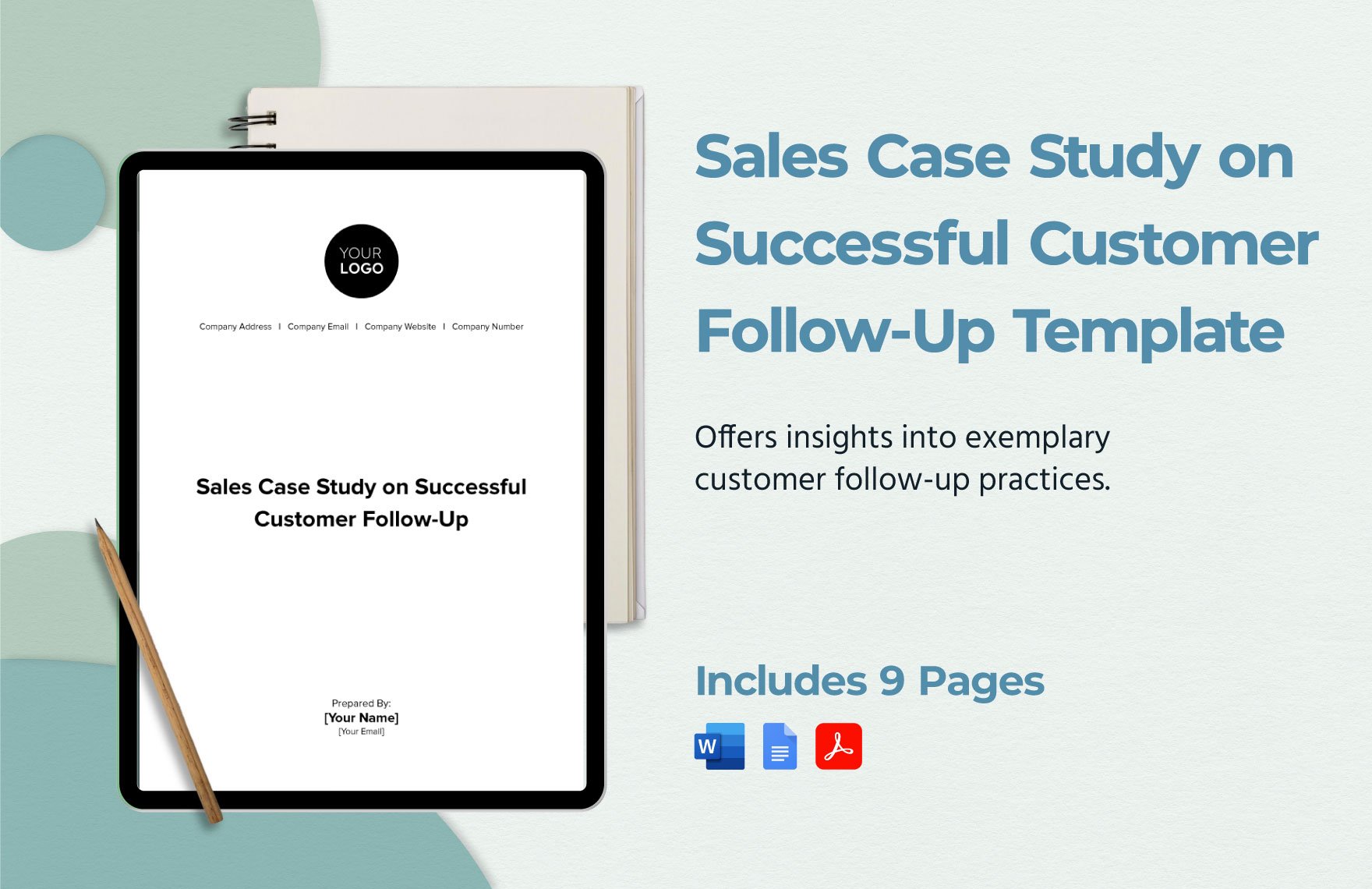 Sales Case Study on Successful Customer Follow-Up Template