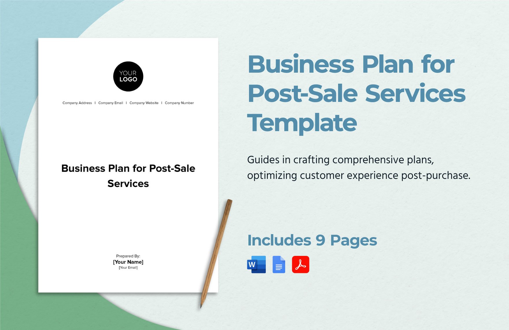 Business Plan for Post-Sale Services Template